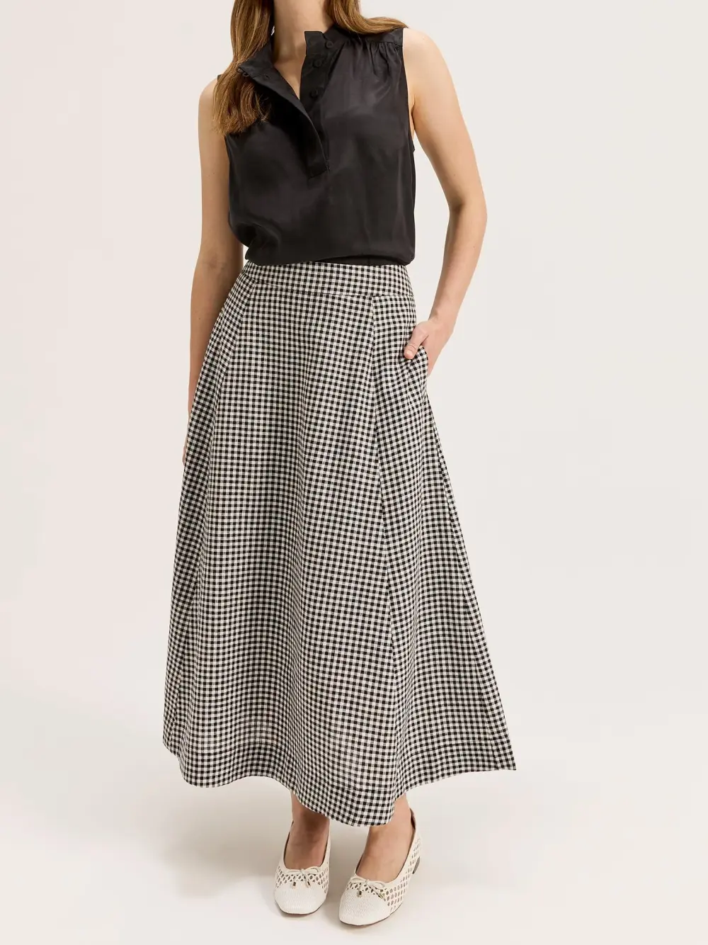 Courtside Check Skirt