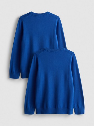 7-15yrs | 2pk Unisex Cotton Rich V-Neck School Jumpers detail 3