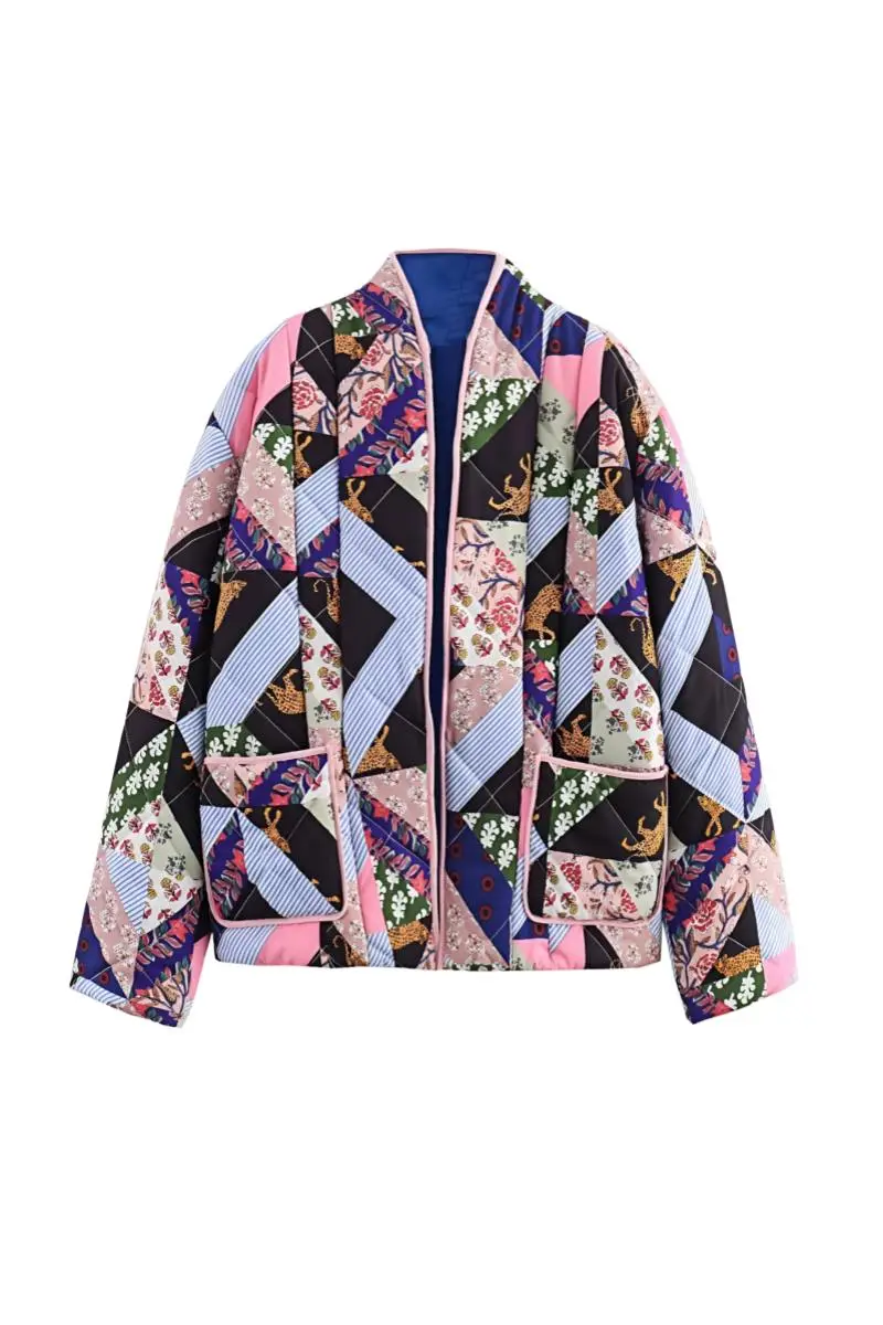 Geometric Long Cozy Jacket