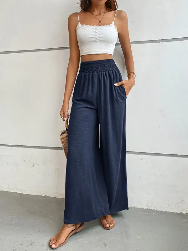 Clean Flared Wide Leg Pants
