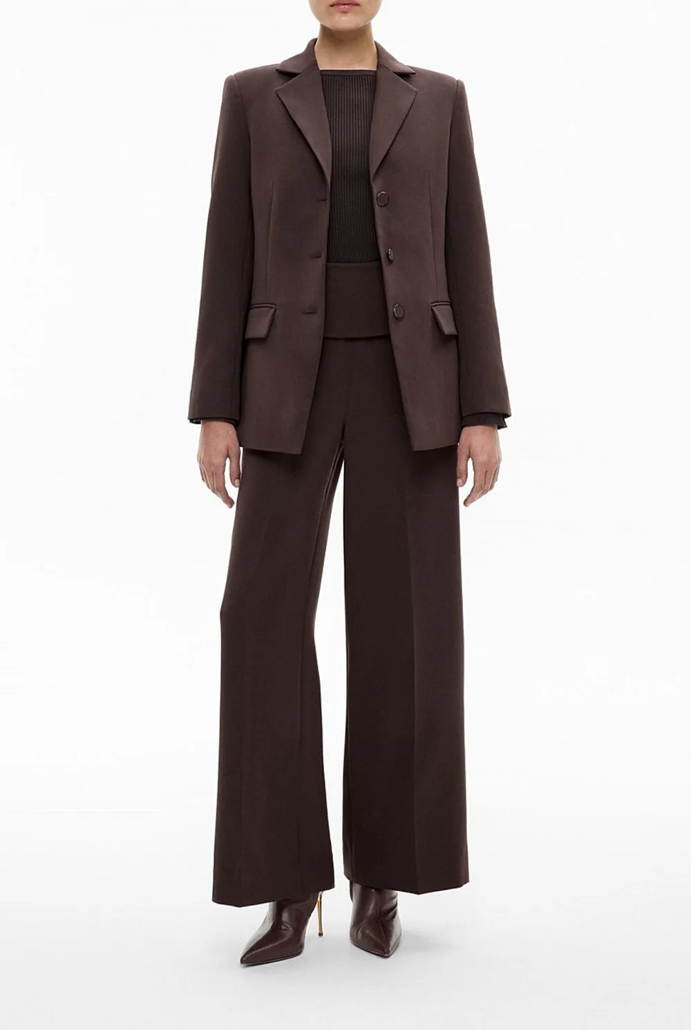 Waist-Belted Women's Suit Jacket