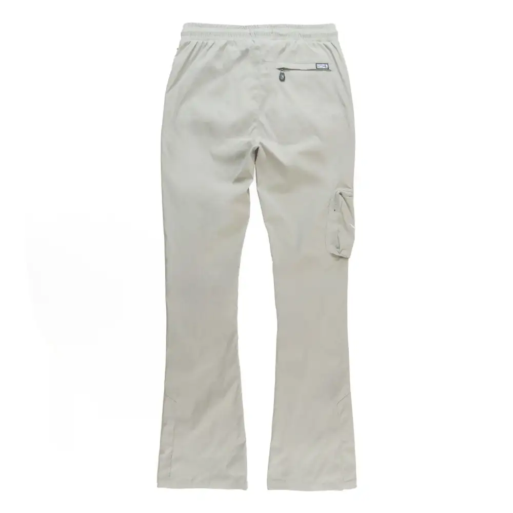 Tapered Nylon Stacked Cargo Pants
