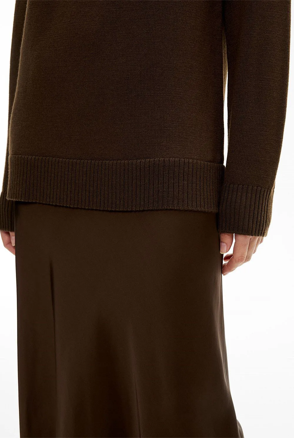 Mixed Fiber Knit Textured Dress
