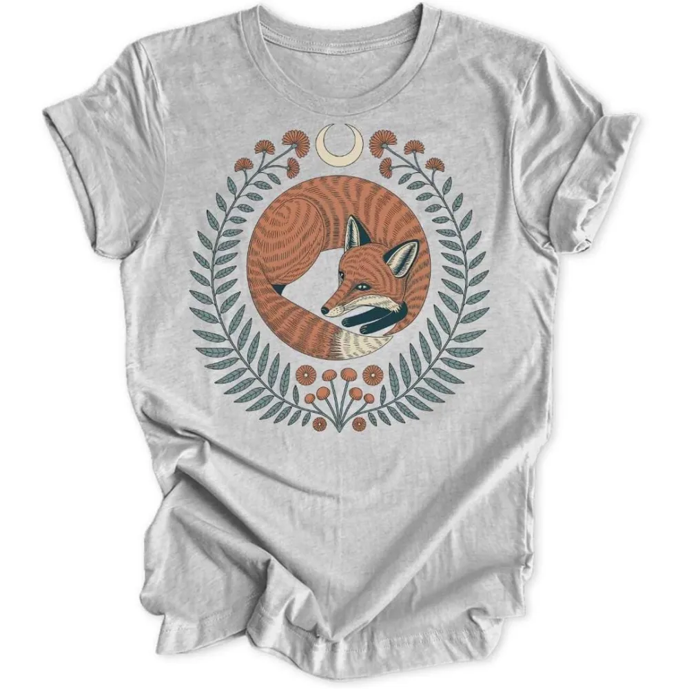 Folk Art Fox Unisex T-Shirt