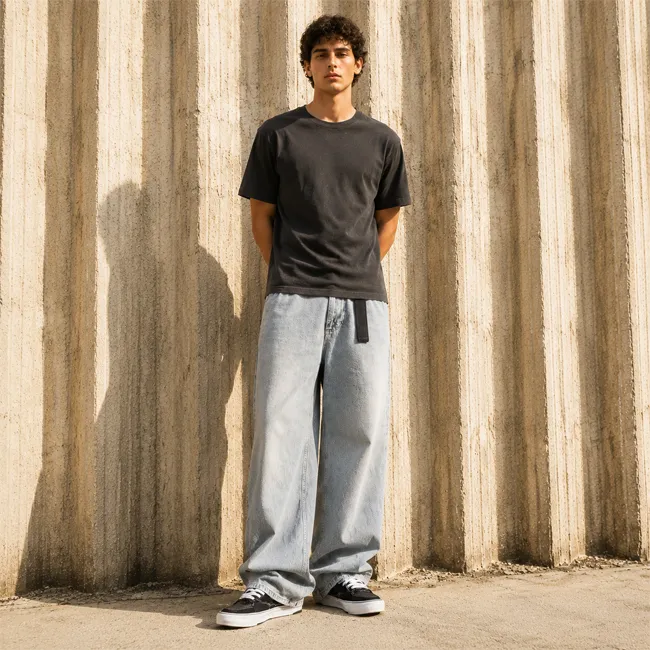 Men's Wide‑Leg Jeans