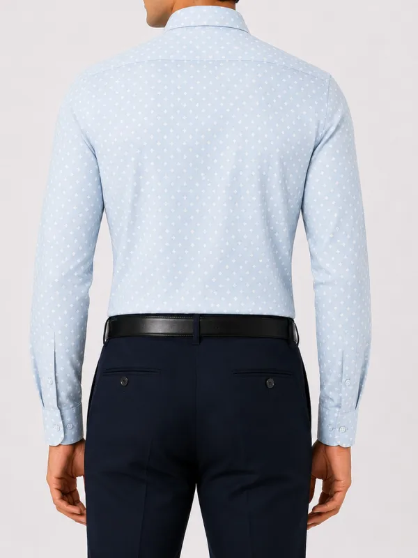 Weekend Slim Fit Printed Classic Men's Formal Shirt