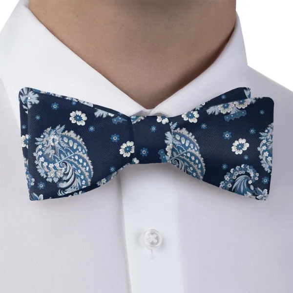 Floral Paisley Motif Bow Tie