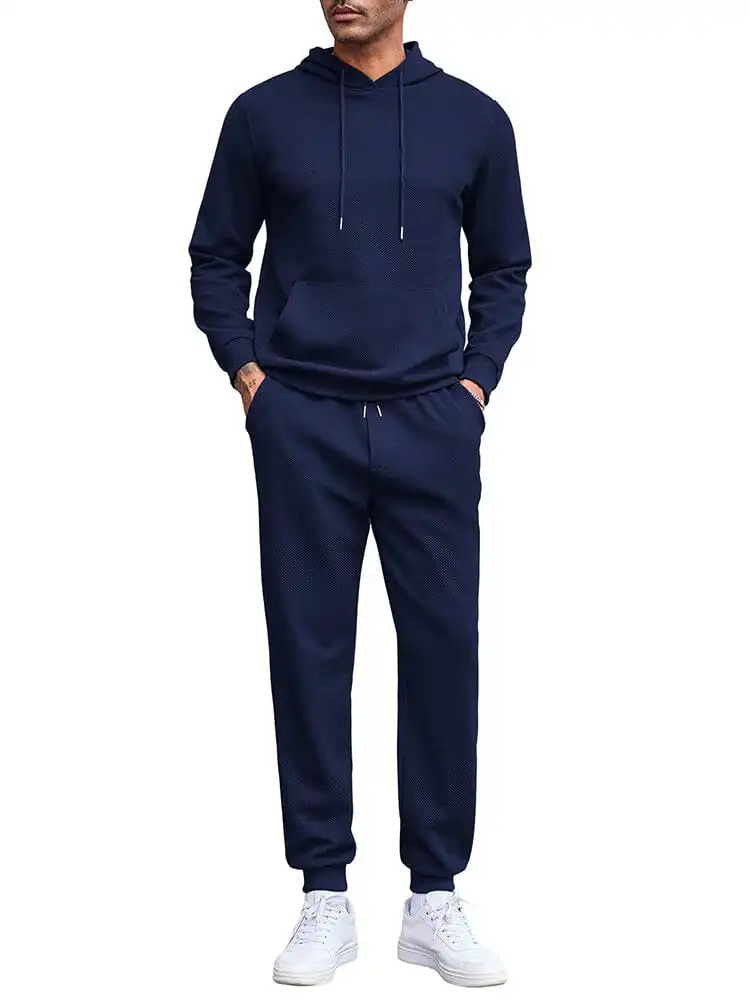 Waffle Hoodie Jogging Set