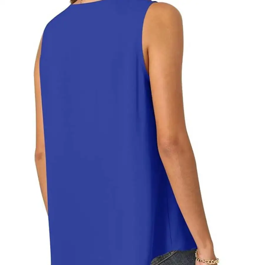 Full Size V Neck Sleeveless Tank Top