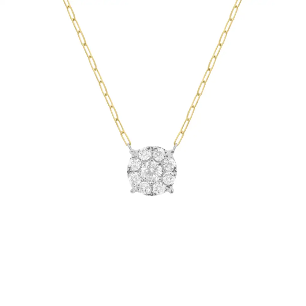 Refined Paperclip Diamond Necklace