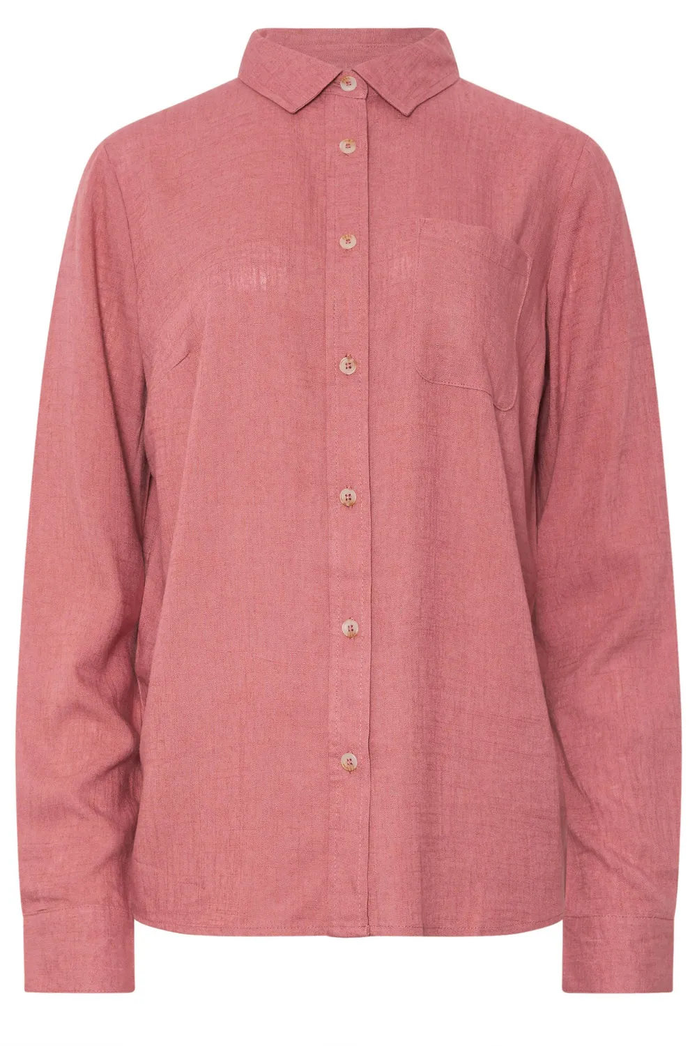 Front Patch Pocket Solid Color Shirt