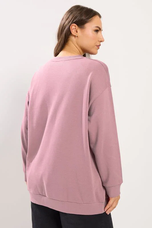 Pink 'Stockholm' Butterfly Embellished Sweatshirt detail 2