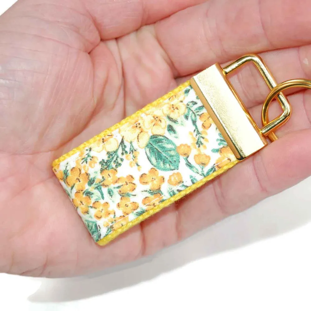 Floral Flowers Travel Inspired Keychain