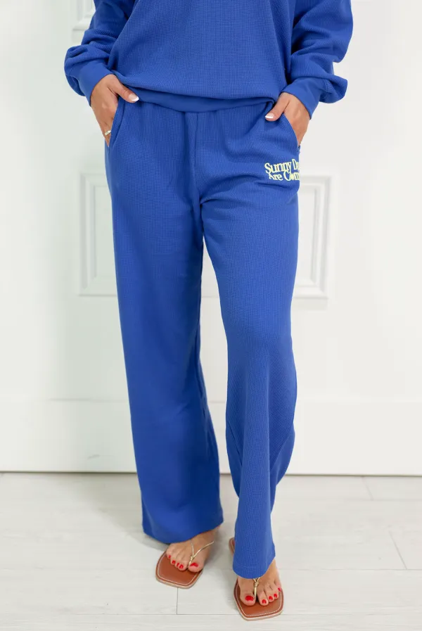 Relaxed Waffle Pants Set
