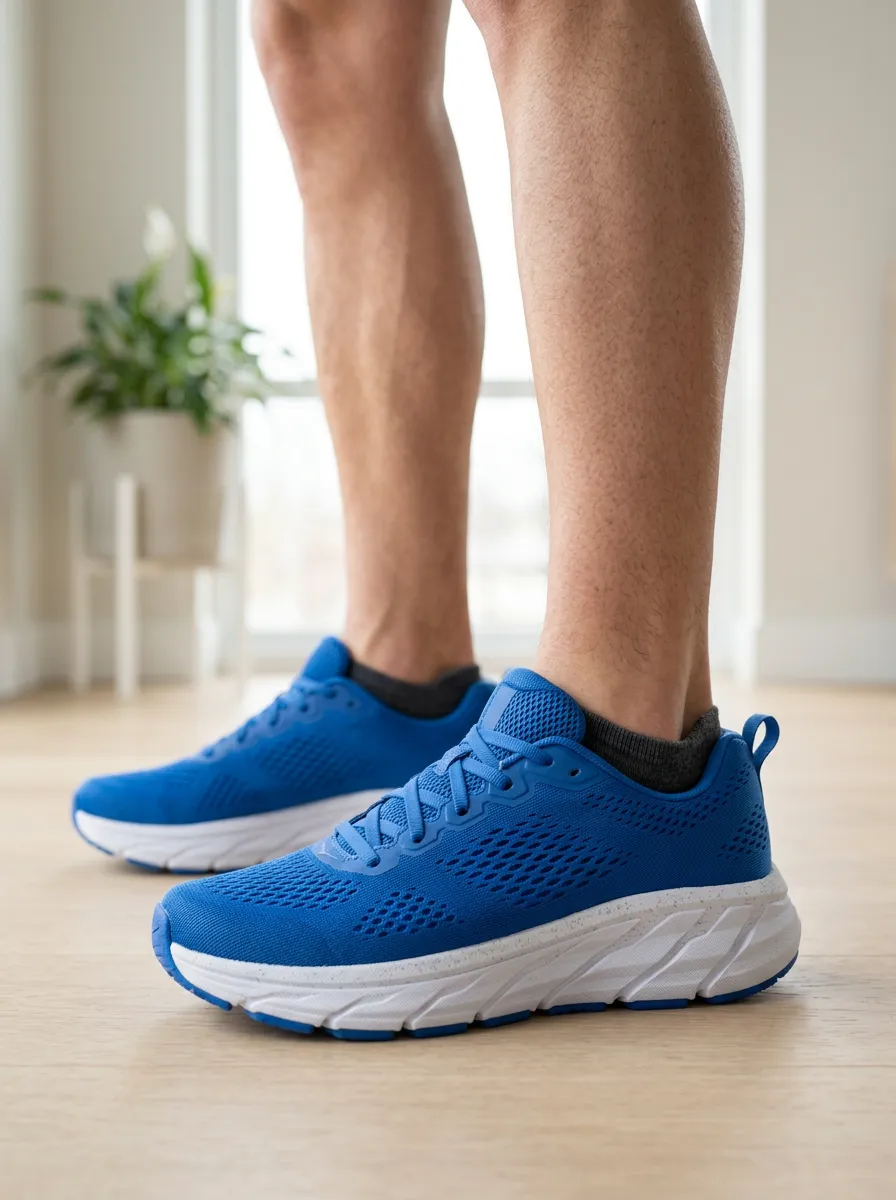 Men's Velocity Athletic Running Mesh Printed Sneakers