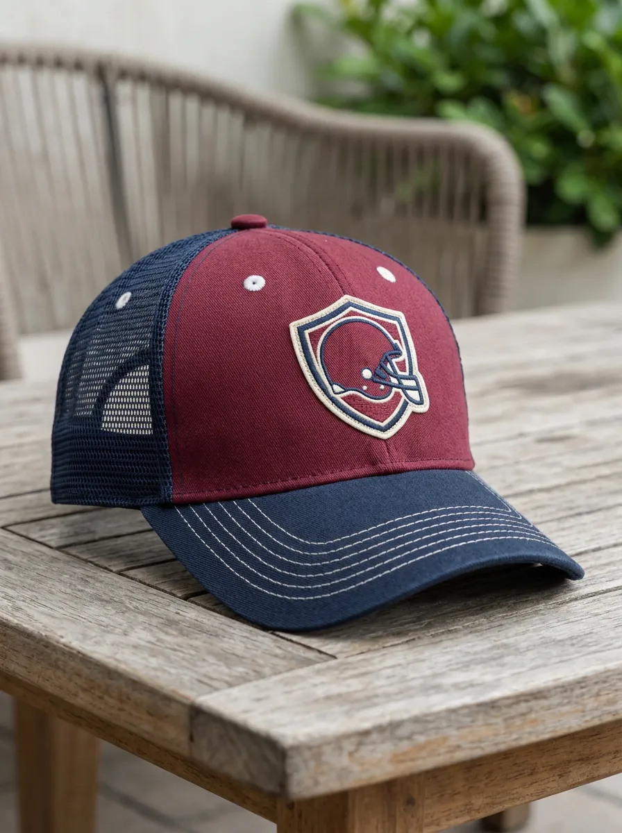 Men's Gridiron American Football Fan Shield Helmet Printed Trucker Hat