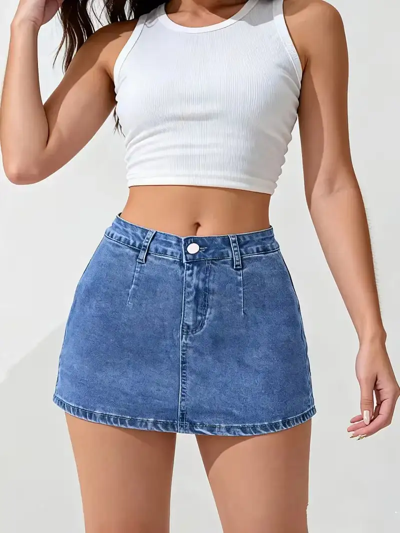 Relaxed High Waist Everyday Skirt