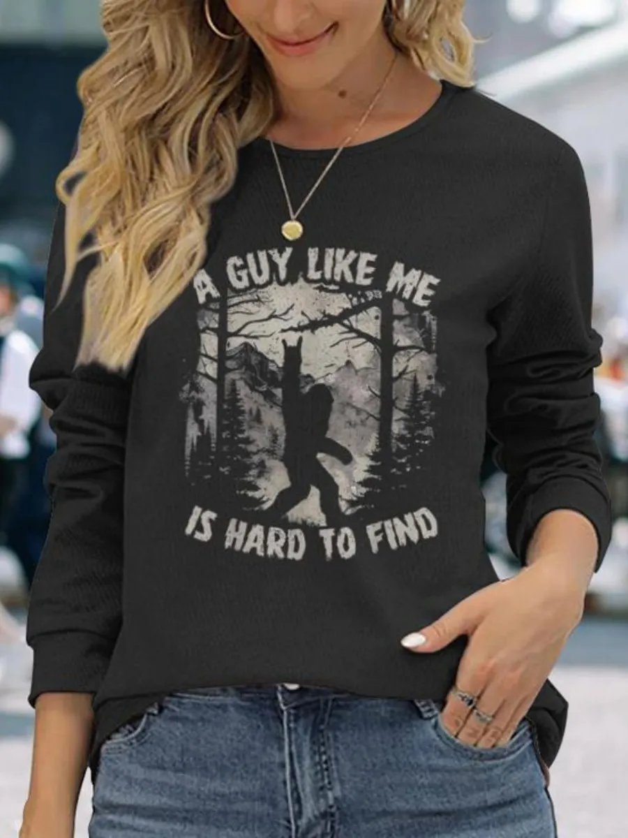 Retro Bigfoot Printed T-Shirt