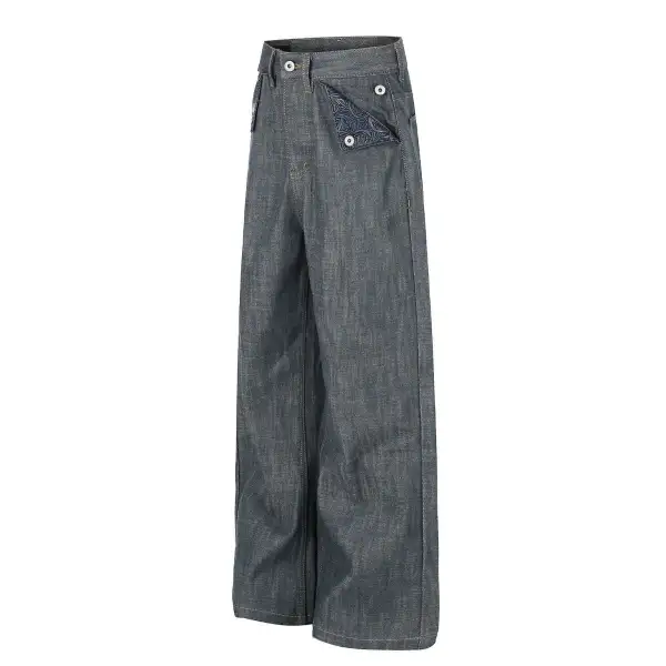Refined Wide Leg Denim Jeans