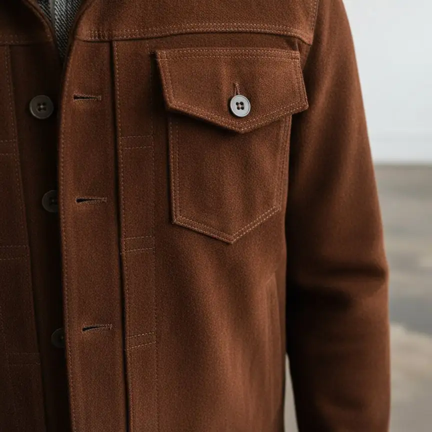 Timeless Suede Trucker Jacket