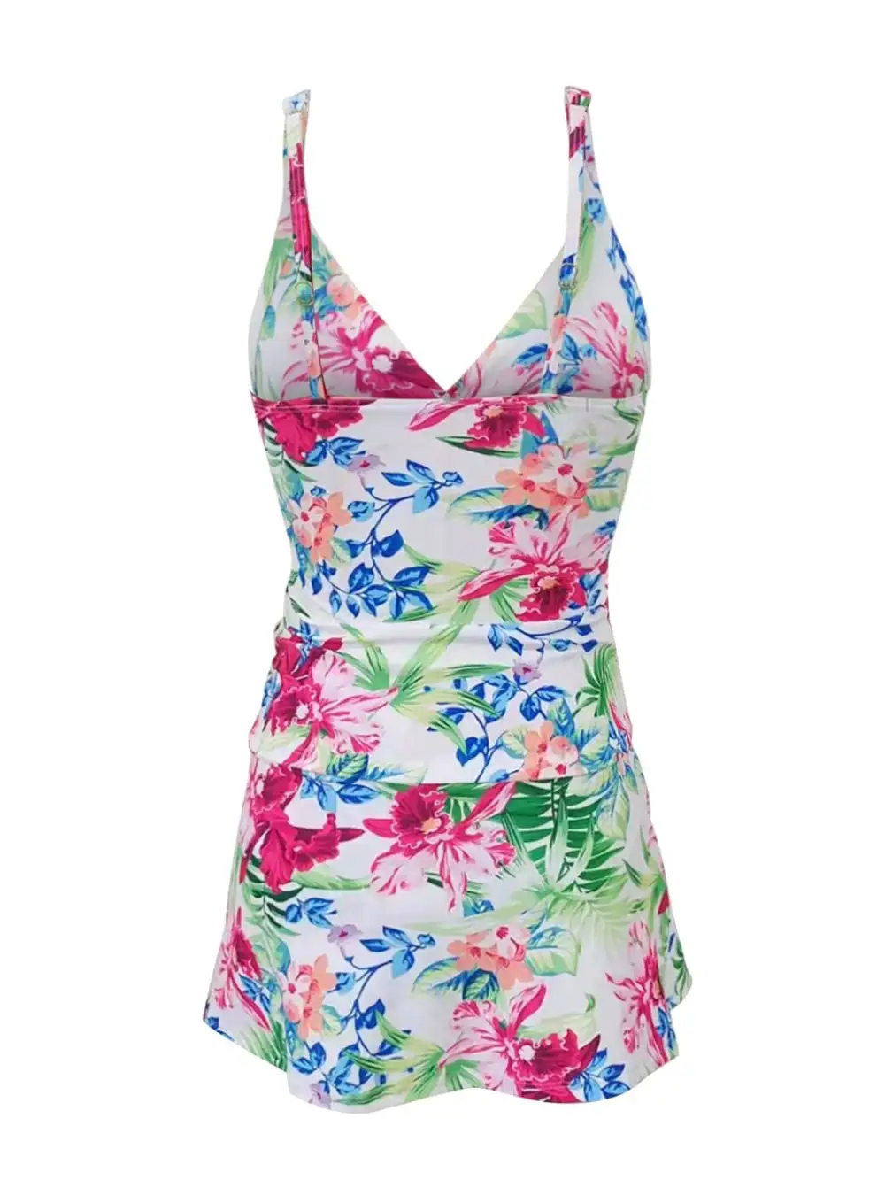 Printed Spaghetti Strap Top Swim Dress Accessory