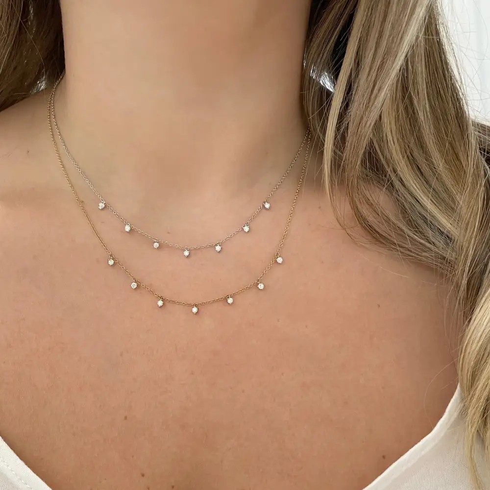 Minimal Refined Classic Diamond Necklace