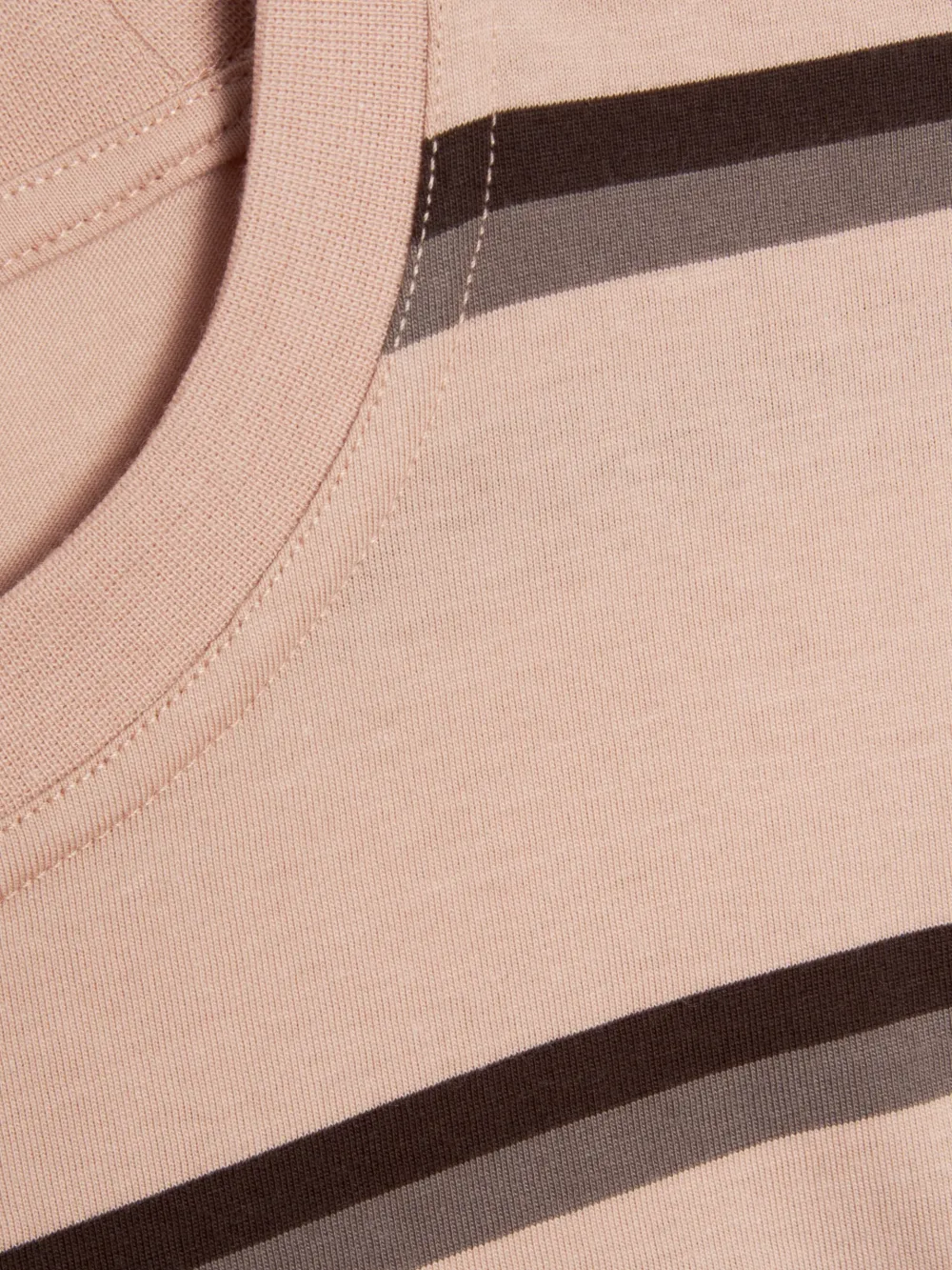 Pink Crew Neck Long Sleeve T-Shirt