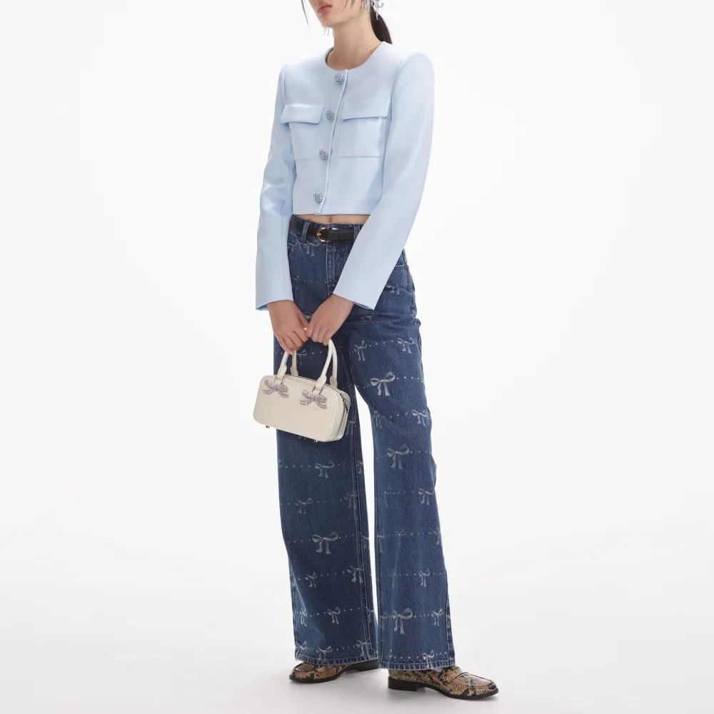 Bow Print Jeans