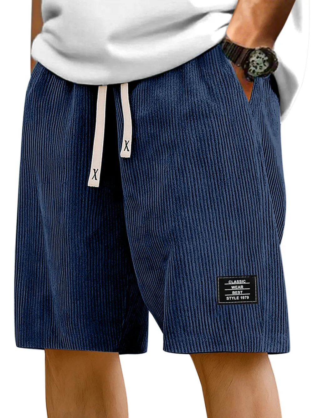 Relaxed Striped Casual Shorts