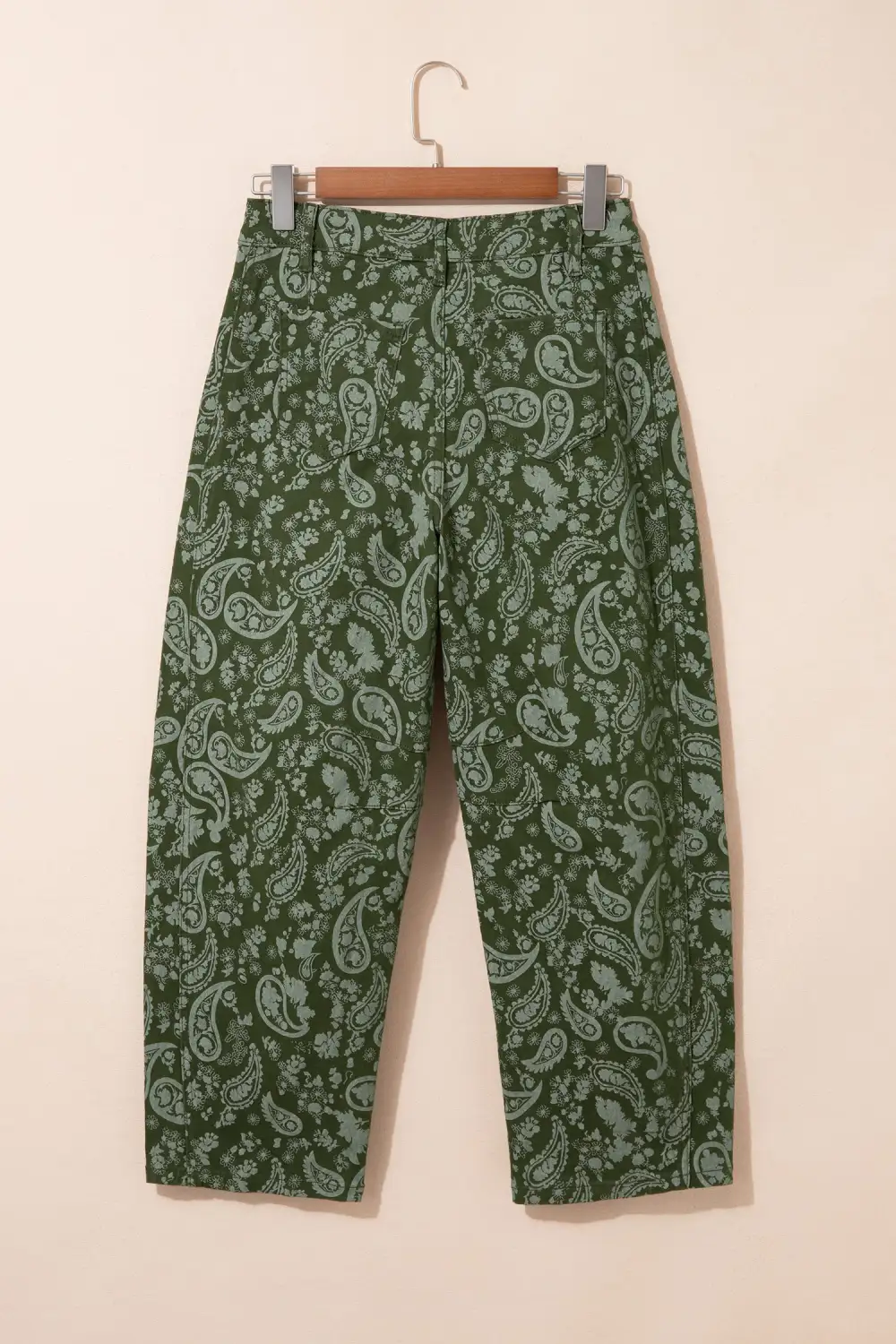 Women's Paisley Print Harem Denim Pants