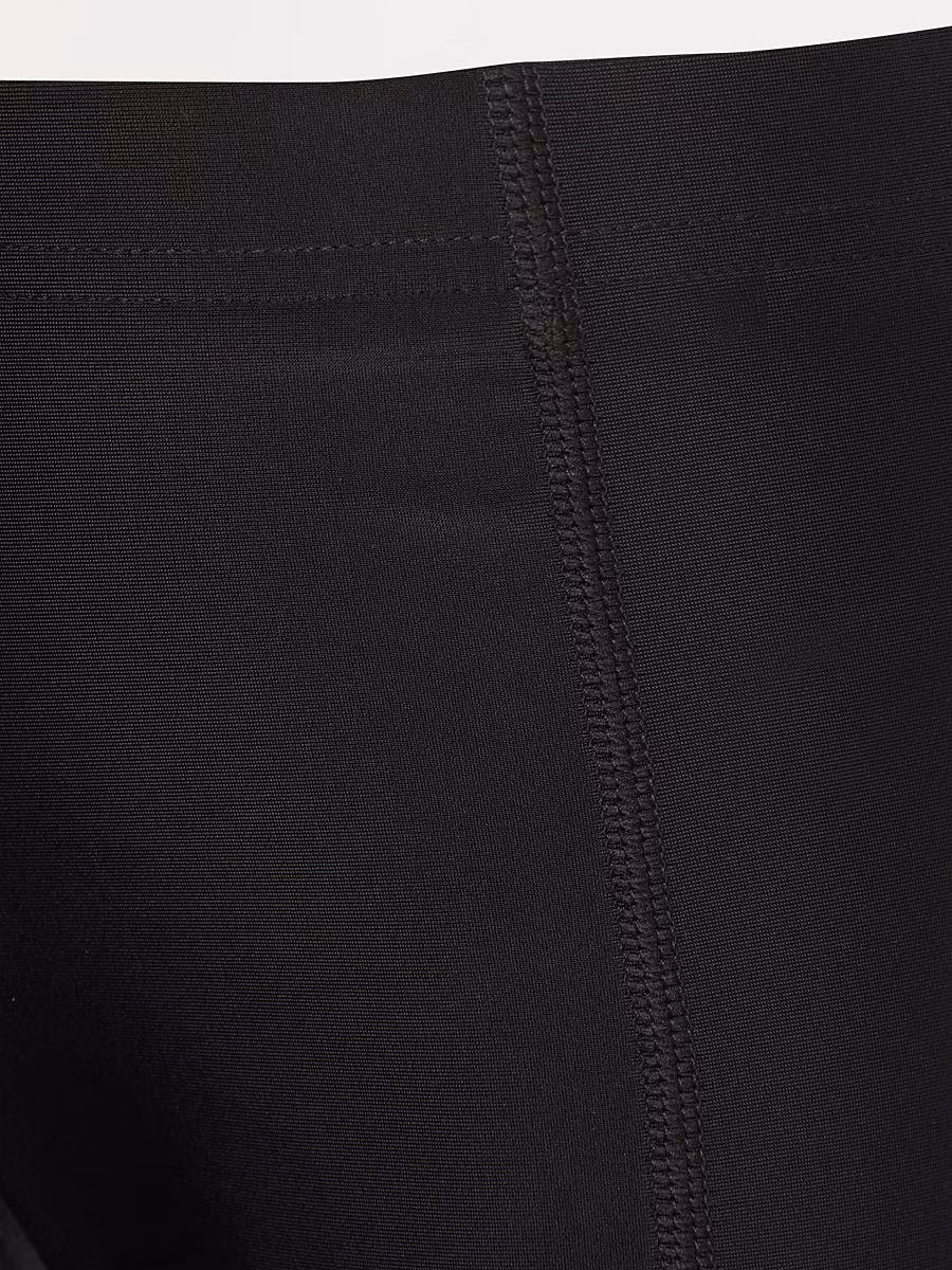 Black Stretch Boys School Swim Trunks detail 1