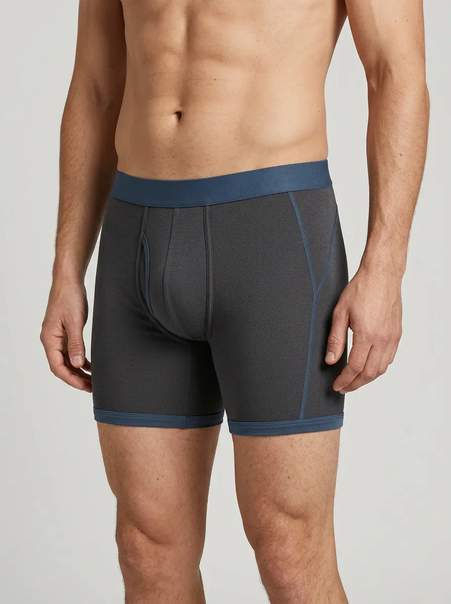 Clean-Look Athletic-Comfort Athletic Silhouette Men's Boxer Briefs