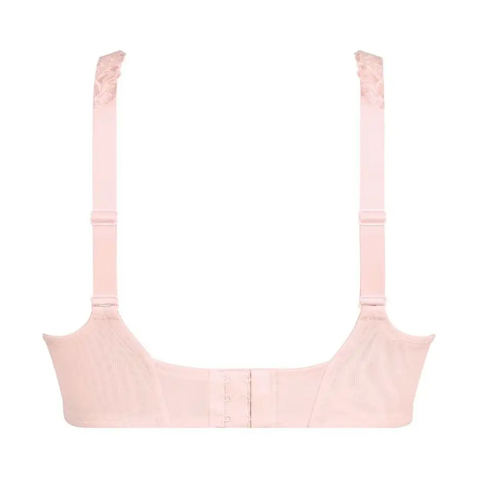 Women's Full Coverage Underwire Side Support Four-Part Cup Stretch Lace Lace Mesh Bra