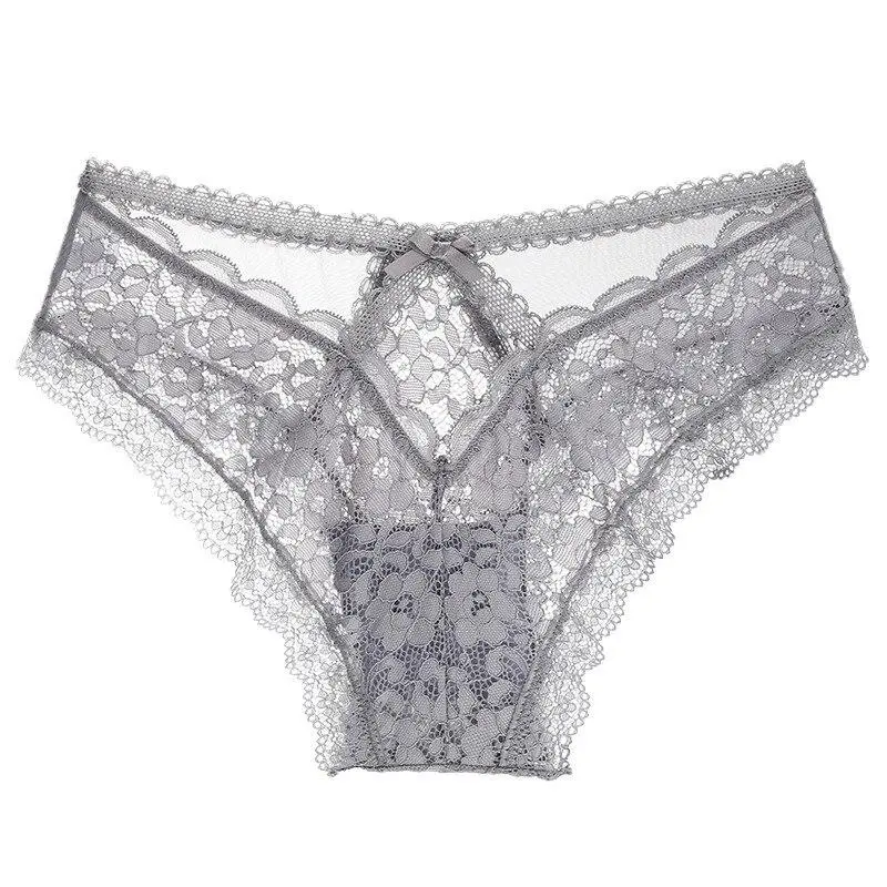 Refined Lace Bow-Detail Briefs