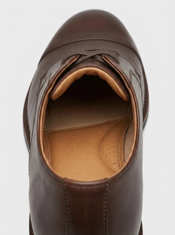 Men's Business Inspired Cap-Toe Oxford Dress Shoes