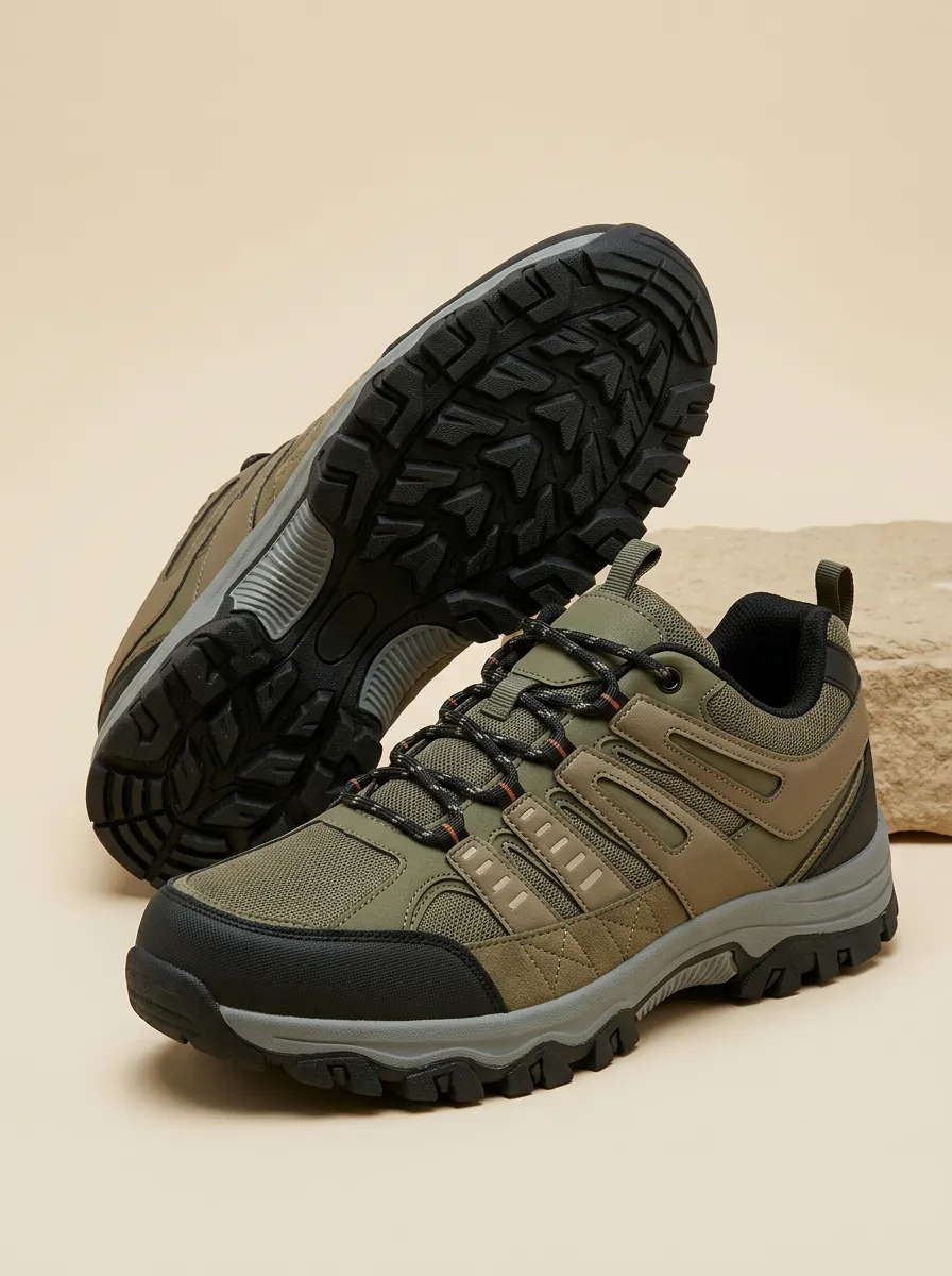 Men's Everyday Outdoor Hiking Mesh Printed Outdoor Shoes
