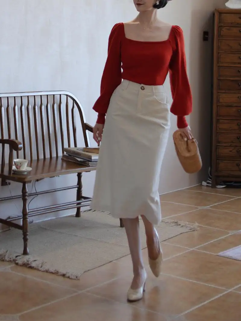Relaxed Festival Everyday Casual Cotton Skirt