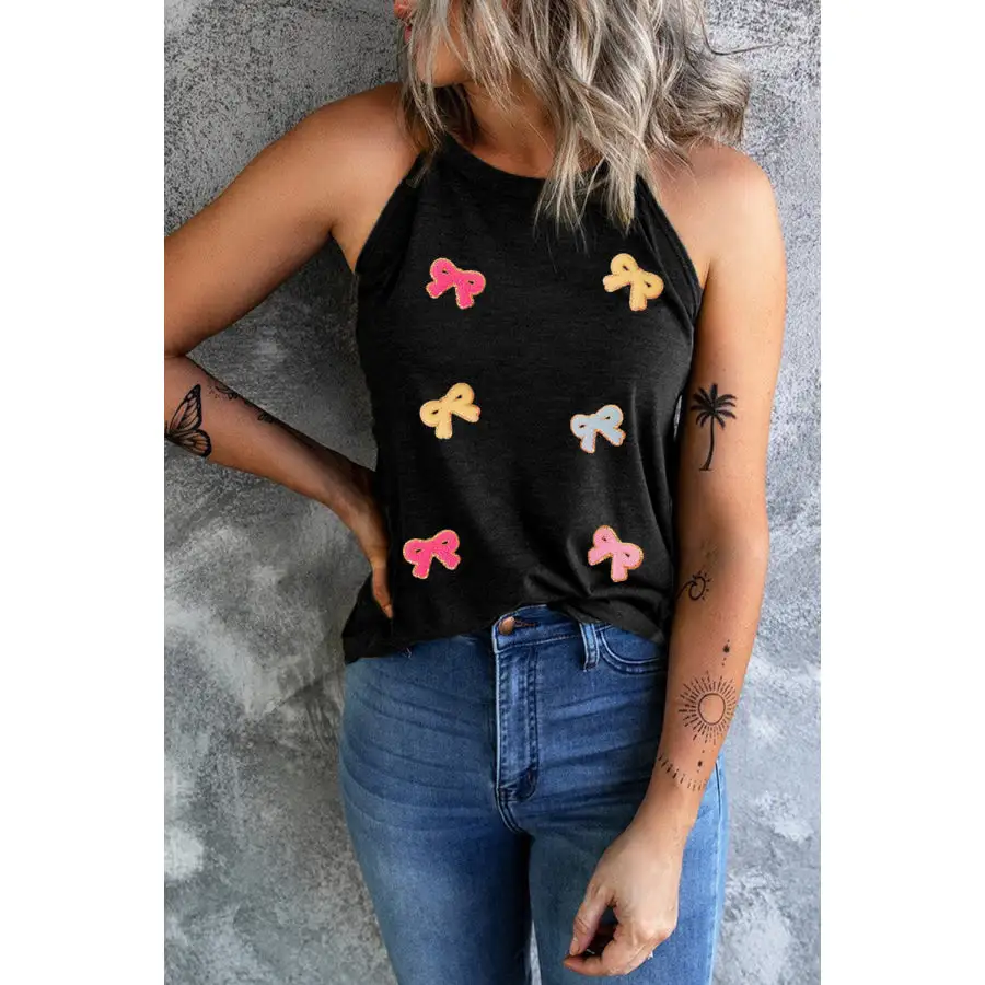 Bow Grecian Neck Tank