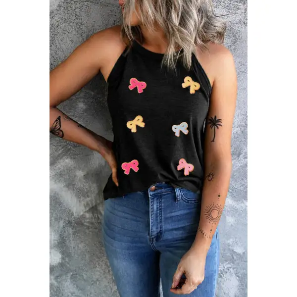 Bow Grecian Neck Tank