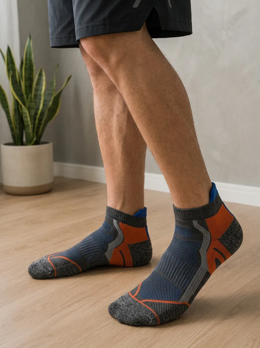 Men's Refined Multi-Color Performance Ankle Socks