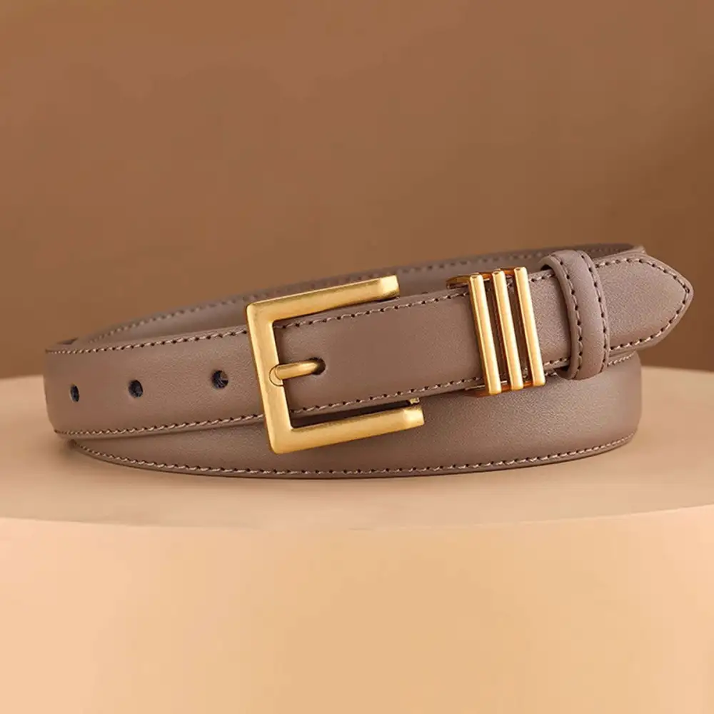 Classic Golden Buckle Belt