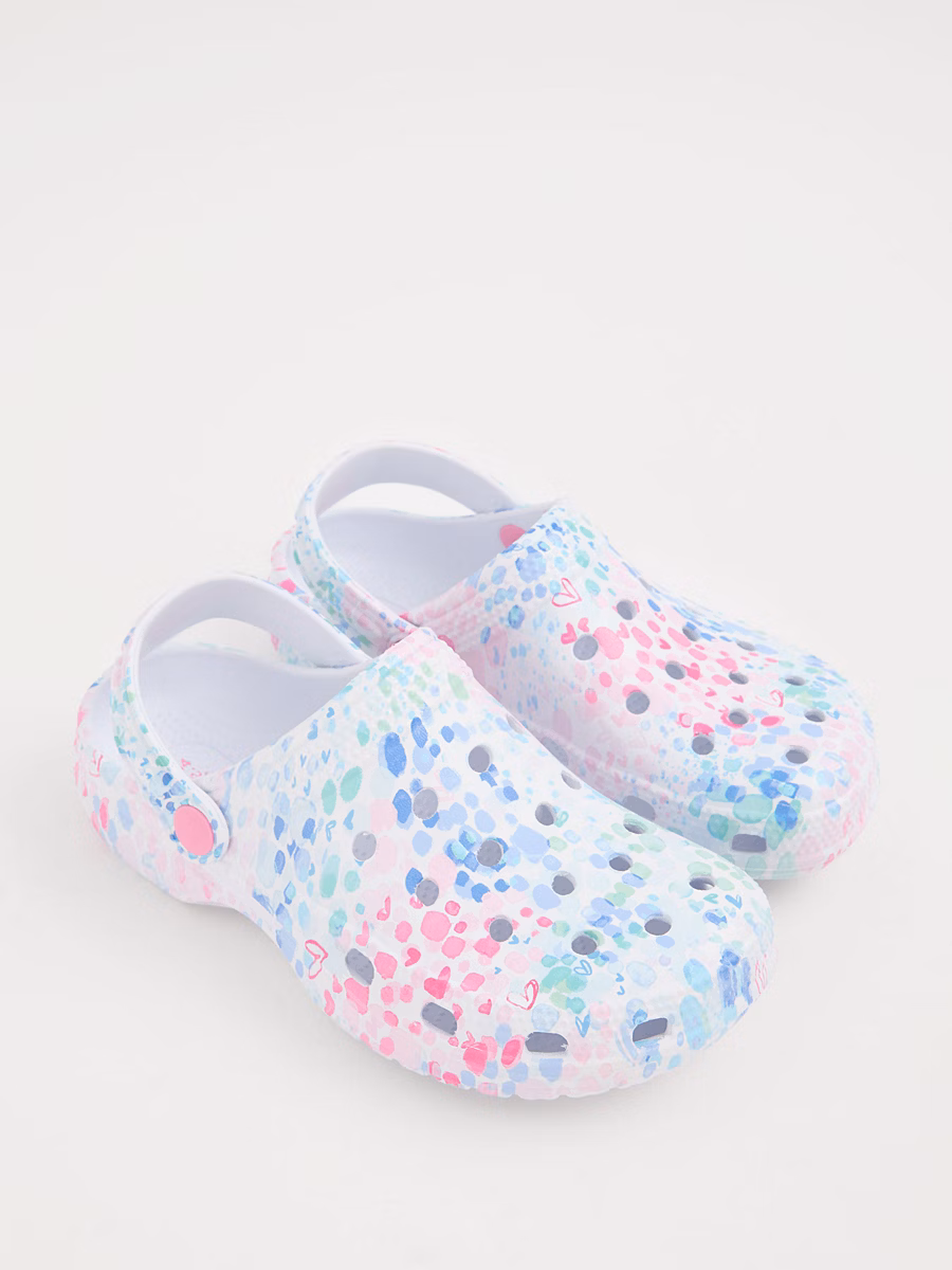 Paint Splatter Clogs detail 2