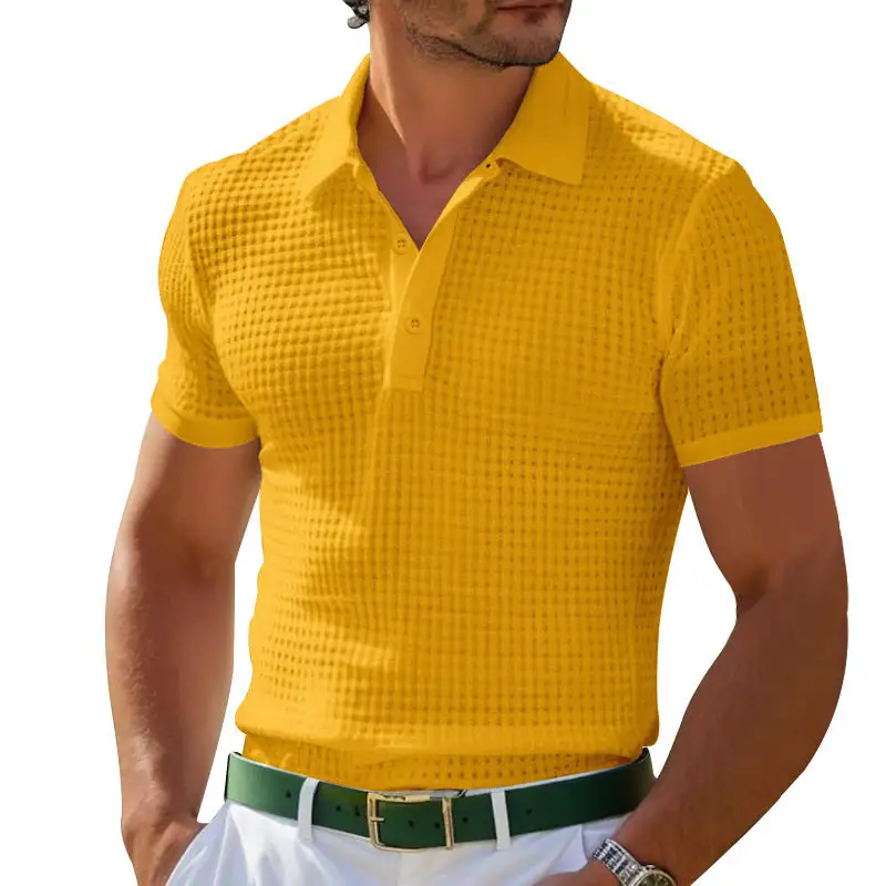 Slim Fit Fine Knit Polo Shirt