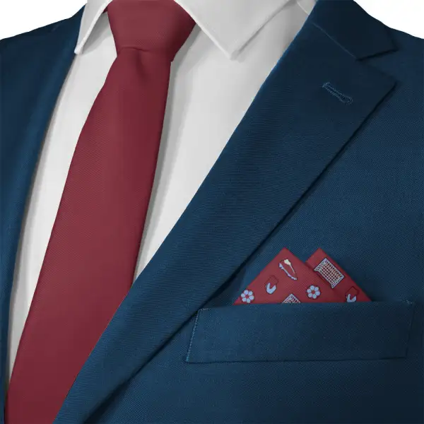 Timeless Balanced Hobby Motif Sports Motif Pocket Square