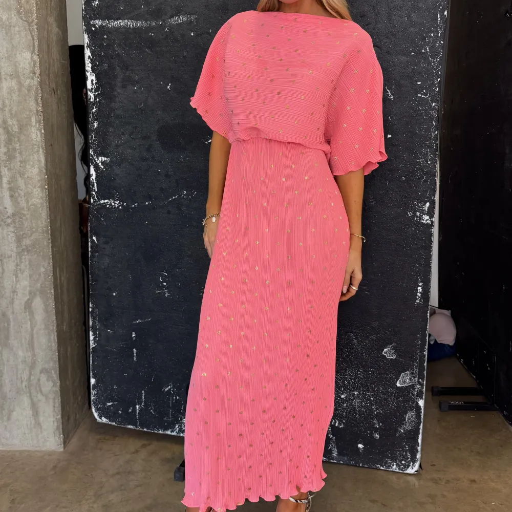 Pleated Women's Maxi Dress