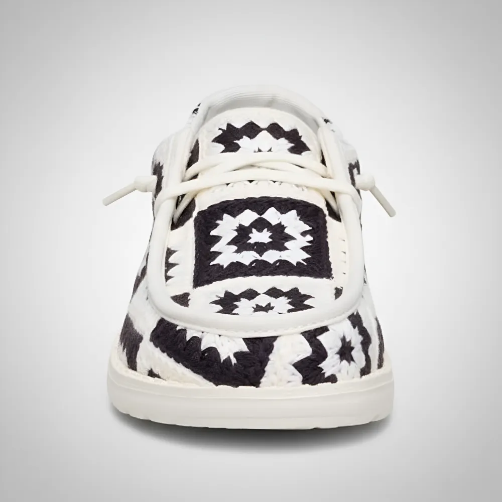 Crochet Patchwork Slip On Casual Comfort Shoes For Women