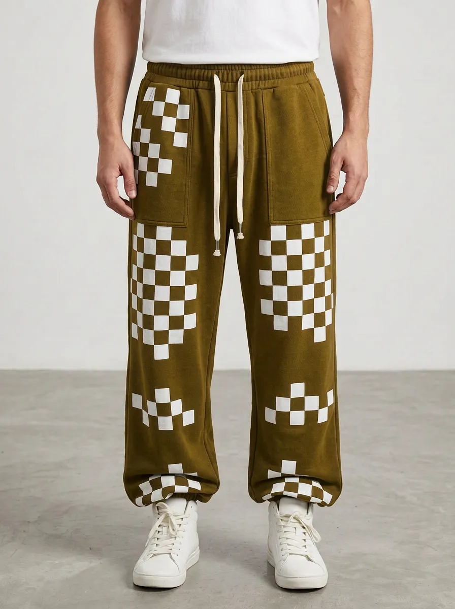Sweatpants Checkerboard Men's Sweatpants