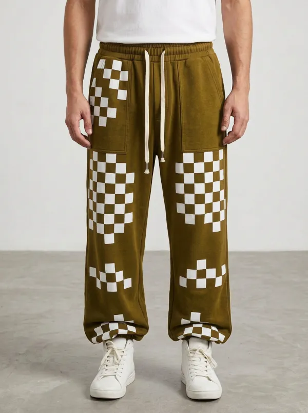 Sweatpants Checkerboard Men's Sweatpants