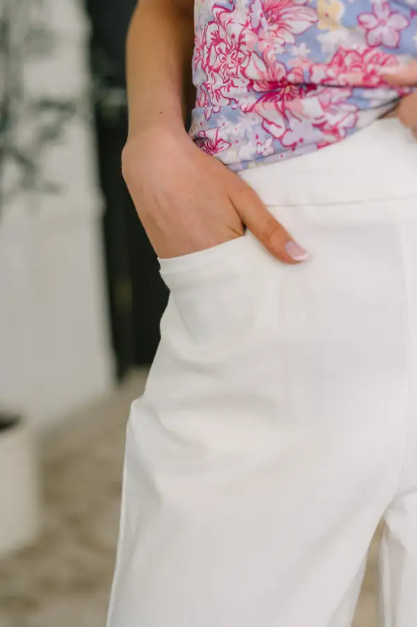 Only Pair High Waist Wide Leg Bottoms In