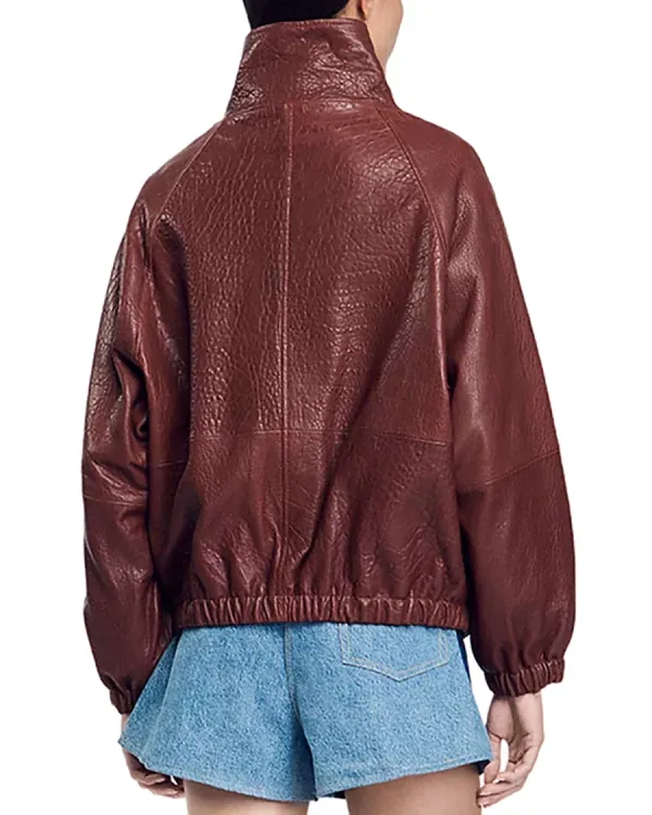 Casual Style Leather Jacket